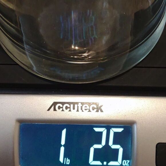 Vintage 70s Clear glass Vase Gathering 8 inches Vase Flowers Seashells - Picture 12 of 12